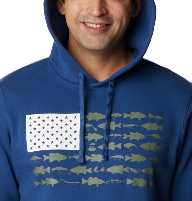 Image showing  PFG Fish Flag II Hoodie Sweatshirt
