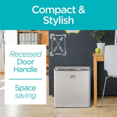 Image showing  Compact Refrigerator Mini Fridge with Freezer, 1.7 Cubic ft., BCRK17W