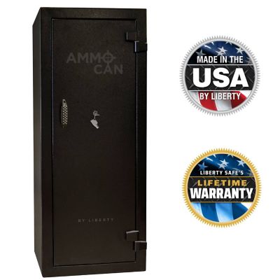 Liberty Safe Ammo Can Cabinet, Black Textured, Key Lock