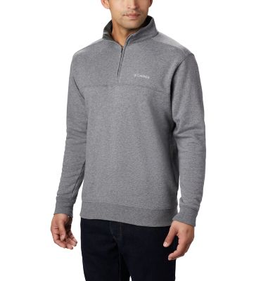 Columbia Men's Hart Mountain II Half Zip Fleece Pullover - Cotton Blend Sueded Fleece