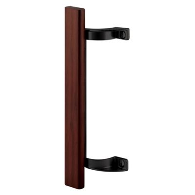 Prime-Line Sliding Glass Door Pull Handle, Wood, C 1190