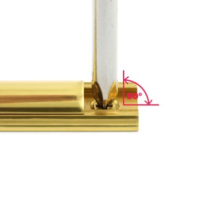 Image showing 6 th Prime-Line 4 in. Surface Bolt, Solid Brass, Polished Brass Finish, U 9961
