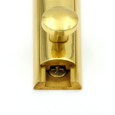 Image showing 8 th Prime-Line 4 in. Surface Bolt, Solid Brass, Polished Brass Finish, U 9961
