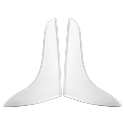 Prime-Line 10-3/4 in. White Plastic Curved Splash Guard Accessory, 1 Set, M 6086