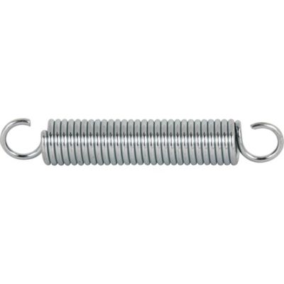 Prime-Line Extension Spring, Nickel, 0.035 Ga x 1/4 in. x 1-1/2 in., Single Loop Open, 2 pk., SP 9600