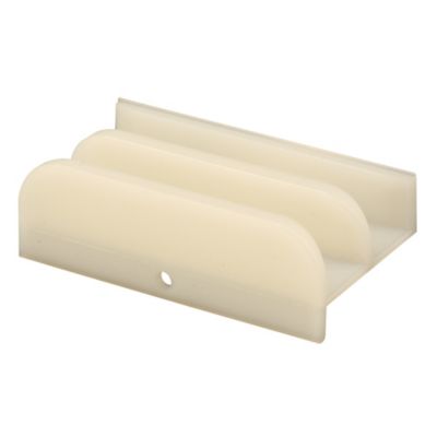 Prime-Line Sliding Shower Door Bottom Guide, 1/2 in. Channels, Plastic Construction, M 6219