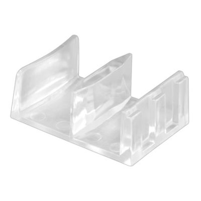 Prime-Line Clear Plastic Shower Door Bottom Guide Assembly, M 6058