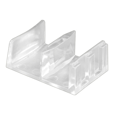 Prime-Line Clear Plastic Shower Door Bottom Guide Assembly, M 6058