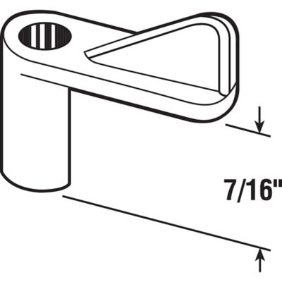Image showing  7/16 in. Gray Plastic Screen Clip, 8 pk., L 5769