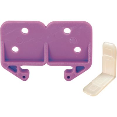 Prime-Line 3/32 in. x 1-3/16 in., Purple Drawer Guide Kit, R 7130