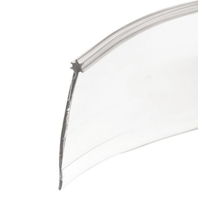 Prime-Line Vinyl Shower Door Bottom Sweep, 36 In. x 1-5/16 In. Star Shaped Top, Clear (Single Pack), M 6227