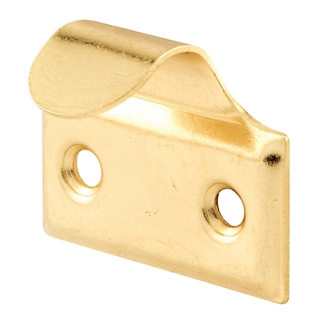 Prime-Line Sash Lift, 1 in. Hole Centers, Steel, Brass Finish, 2 pk., F 2540