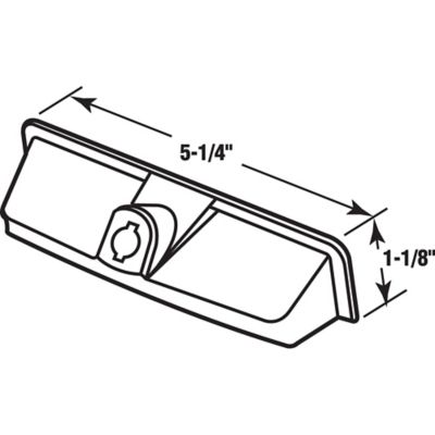 Image showing  White High Impact Plastic Entrygard Operator Cover, Truth Hardware, TH 21937