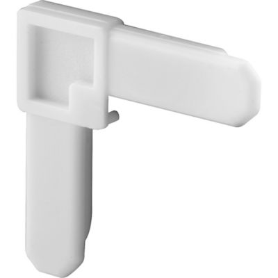 Prime-Line Screen Frame Corner, 7/16 in. x 3/4 in., White Plastic, 50 pk., MP7726-50