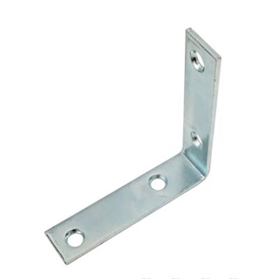 Prime-Line Corner Bracket, 3 in., Steel Construction, Zinc-Plated, L-Angle, 4 pk., MP11348-4