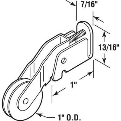 Image showing  1 in. Steel Ball Bearing Roller for Peachtree, 2-Pack