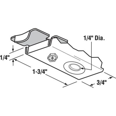 Image showing  Bi-Fold Door Top Pivot Bracket, Fits Cox Doors, N 6577