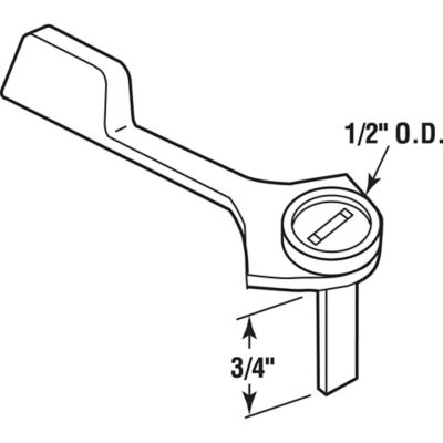Image showing  Black Sliding Door Latch Lever