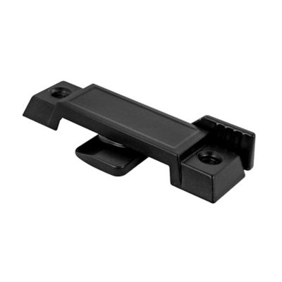 Prime-Line Sash Lock for Vertical and Horizontal Sliding Windows, 2-1/4 in. Mounting Hole Centers, Black Diecast, F 2589