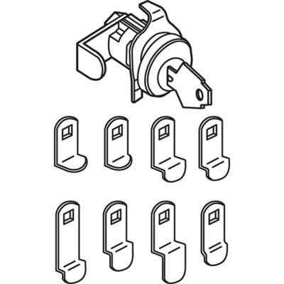 Image showing  National Keyway Mail Box Lock with 9 Cams and 5 Pin, MP4530