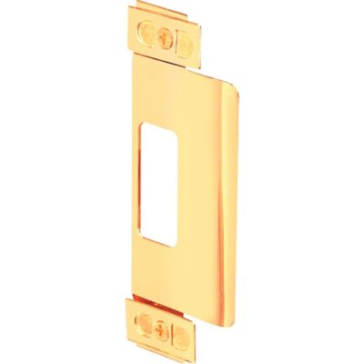 Prime-Line Brass Plated Asa Adjustable Door Strike, U 9495
