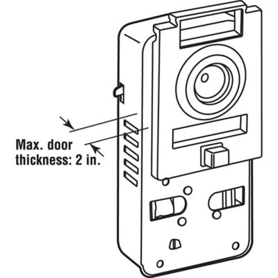 Image showing  Defender 200 Degree Door Viewer and Chime, U 10814