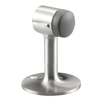 Prime-Line 3-1/4 in. Floor Stop, Cast Brass, Chrome, J 4547