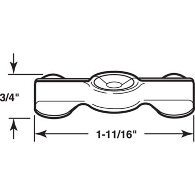 Image showing  Nickel-Plated Double-Wing Flush Clips for Dual Window Screens, 1-11/16 in., 25-Pack