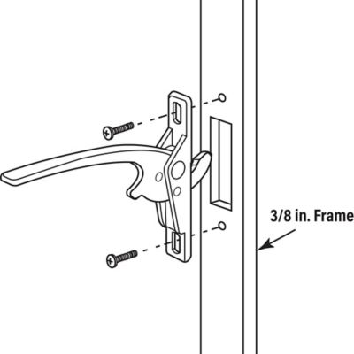Image showing  Aluminum Diecast, Left Hand, Casement Window Locking Handle, H 3541