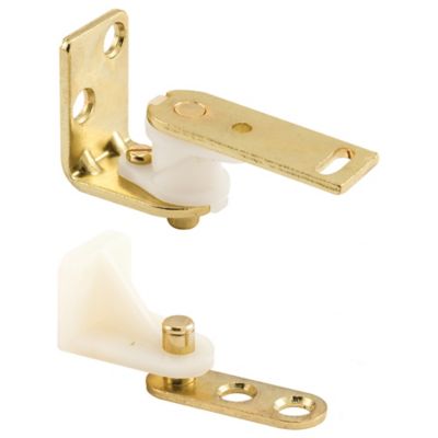 Prime-Line Hinge Set, Cafe Door Style, Brass, U 9133