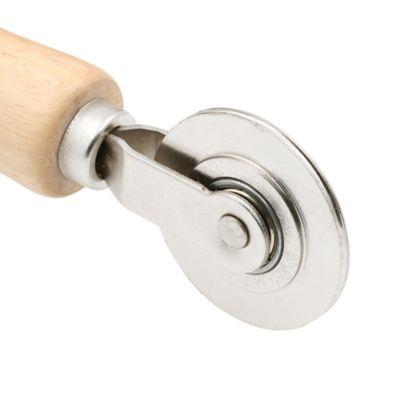Image showing  2-1/2 in. x 2 in. Steel Nylon Wheel Roller with Wood Handle, P 7629