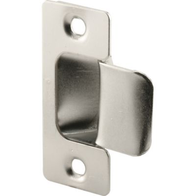 Prime-Line Two pc. Adjustable Door Strike, Chrome Plated, U 10278