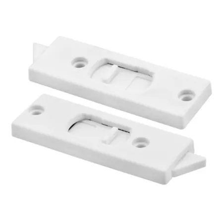 Prime-Line 3-3/8 in White Plastic Window Lock with Spring Loaded Tilt Latch Pack of 2 F 2599 Chain Hoists