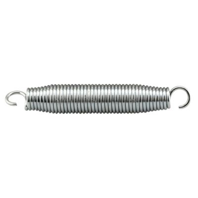 Image showing  Trampoline Spring, Spring Steel Construction, Bright Nickel Plated Finish, 1x7 in., Single Open Loop, 1 pk., SP 9655