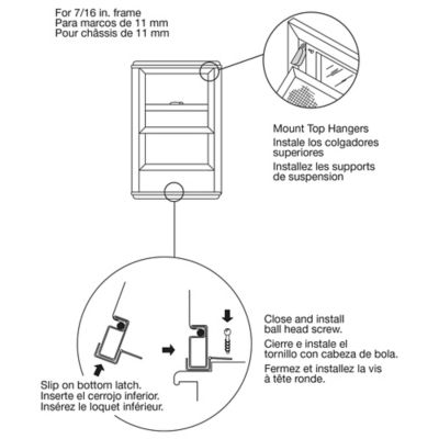 Image showing  Mill Finish, Screen Hanger and Latch 1 Set, L 5770