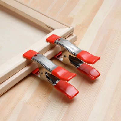 Image showing  Steel Spring Clamp, Heavy-Duty, 1 in., Non-Marking PVC Coated Tips & Handles, W032006