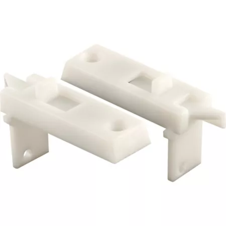 Prime-Line Tilt Latch Pair Spring Loaded Vinyl Tilt Latch Replacement 1-11/16 in Hc White Plastic Pair F 2642 Chain Hoists