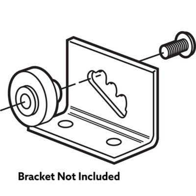 Image showing  7/8 in. Flat Roller Ball Bearing Tub Enclosure with Threaded Hex Hub, M 6154
