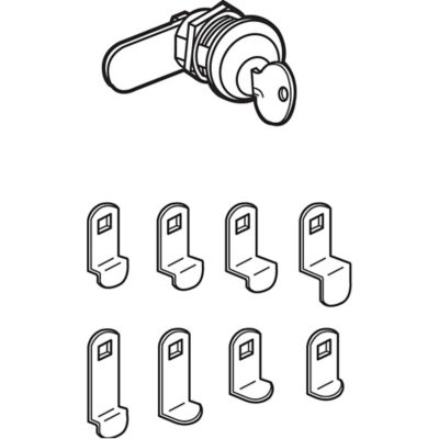 Image showing  9-Cam, H1 Keyway, Mail Box Lock, Counter Clockwise Rotation, MP4532