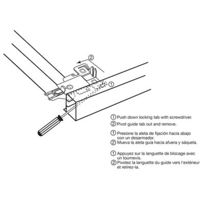 Image showing  Panel Wardrobe Door Guide, Fits Acme Doors, Left and Right in Package 1 Set, N 6551