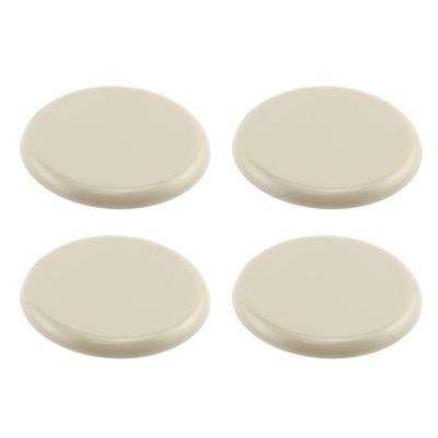 Image showing  3-1/2 in. Beige Plastic Reusable Round Furniture Sliders for Carpet, 4 pk., MP75021