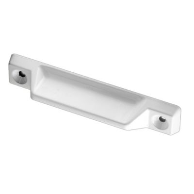 Prime-Line Deluxe Sash Lift, 3-5/16 in., Diecast Construction, White, 2 pk., F 2630