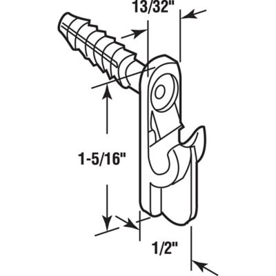 Image showing  Wire Shelf Back Wall Clip with Anchor, 12 pk., MP7017