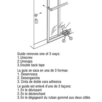 Image showing  Nylon Shower Door Bottom Guide, 2 pk., M 6089