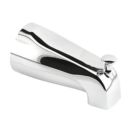 Prime-Line Tub Spout with Diverter, 1/2 in. Fip, Zinc Diecast, Chrome-Plated Finish, MP54510