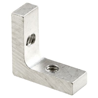 Prime-Line Tub and Shower Enclosure Corner Bracket, Aluminum, 5/16 in. Wide, 4 pk., M 6024