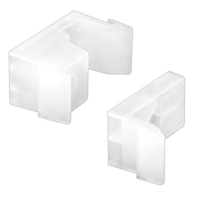 Prime-Line Sliding Shower Door Bumper and Jamb Guide, 1-1/2 in. Width, Plastic, 2 Sets, M 6218