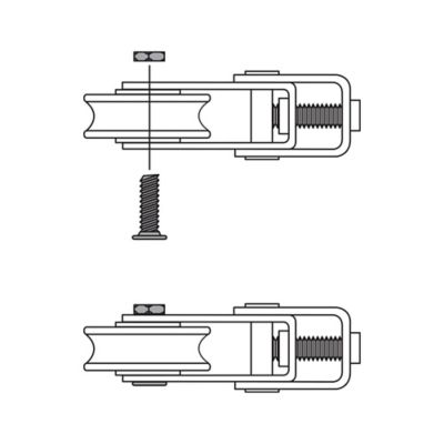 Image showing  1-1/2 in. Patio Door Roller Replacement Kit,, 2 pk., D 1799