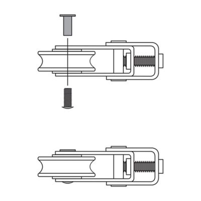 Image showing  1-1/2 in. Patio Door Roller Replacement Kit,, 2 pk., D 1799