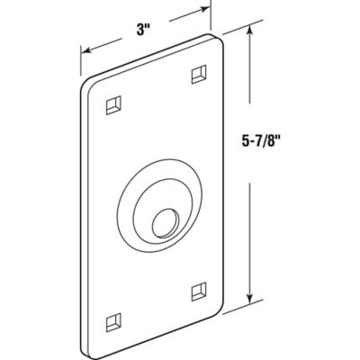 Image showing  Bright Brass, Steel Cylinder Guide, U 10378